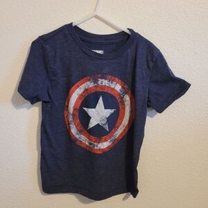 Marvel Navy Captain America Shield Tee #317